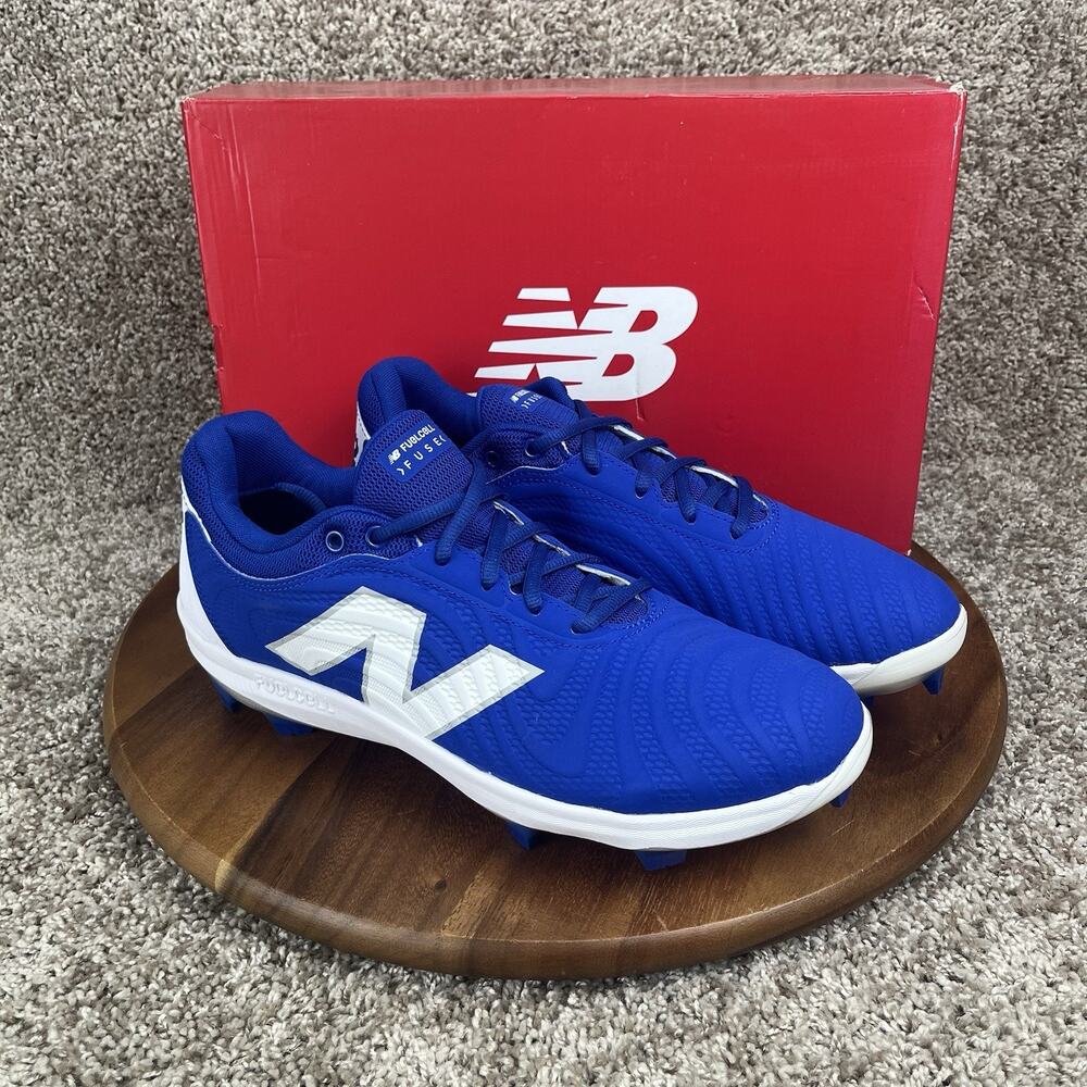Size 13 - New Balance Women’s FuelCell Fuse V4 Molded Softball Shoe Blue White